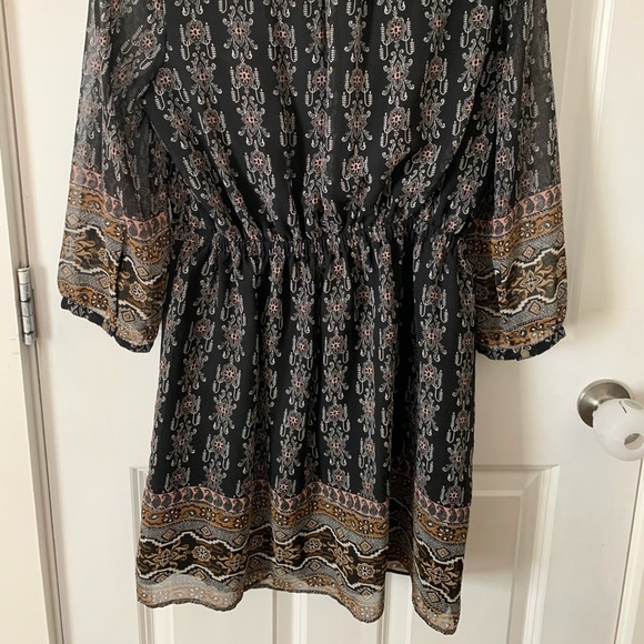 Madewell laced up dress in burnished floral - Picture 9 of 10